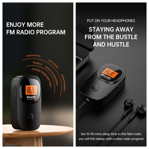 เครื่องรับวิทยุ FM แบบคลิปหลังขนาดเล็กสำหรับการประชุมและการฟังออกอากาศ-ใช้แบตเตอรี่ขนาดกะทัดรัดพิเศษขนาด AAA - Product Image 5