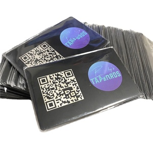 Tarjeta de negocios Nfc de Metal, impresión de código convexo programable para promoción - Product Image 1