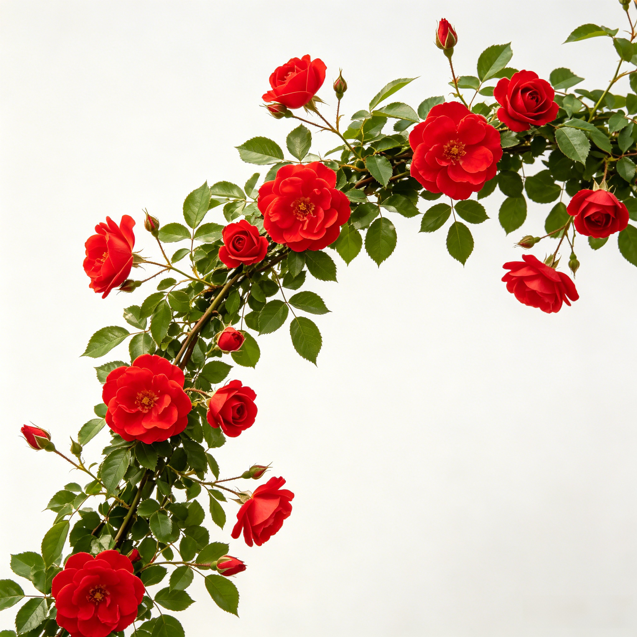 Guirlande florale rose en arc de 90 cm