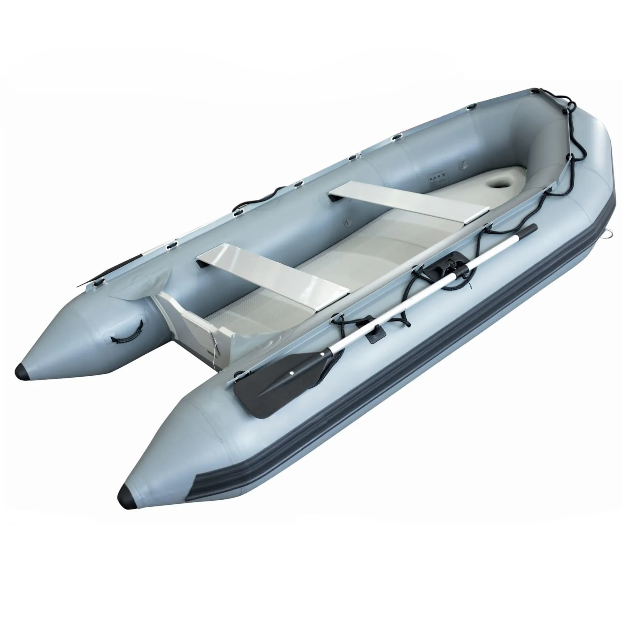 Bateau côtelé de luxe, coque en Aluminium, plancher en caoutchouc rigide, bateau à rames gonflable, bateau de sport