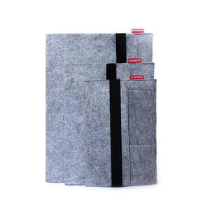Personalizzata Grigio di Portatile Conferenza Penna Matita Feltro <span class=keywords><strong>Notebook</strong></span> Per Il Tempo Libero Con Cavo Elastico
