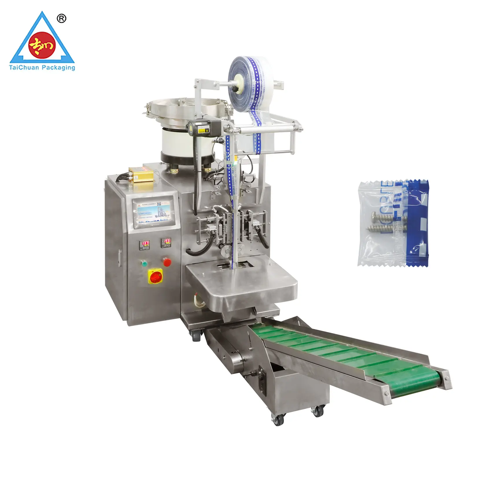 Automatic screw plastic wall plug packing machine plastic dowel counting packing machine