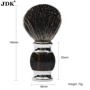 JDK yüksek kalite uzun Loft Silvertip porsuk kıl tıraş fırçası ile Metal kolu JDK tarafından mükemmel knot - Product Image 2