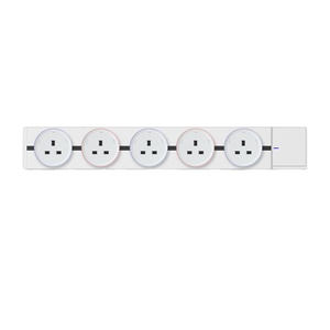 Toma de corriente multifuncional serie Q3, sistema de toma de corriente de superficie montada en la pared, para uso en escritorio y oficina, color blanco