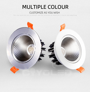 COYOLEDラウンド埋め込み式マウント5W10W 15WCOBラウンド天井埋め込み式ダウンライトLEDスポットライトスポットライトLEDCOBダウンライト - Product Image 3