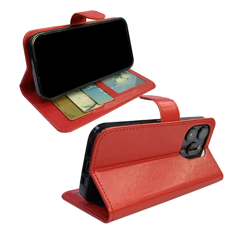 Классический Чехол-бумажник из искусственной кожи с откидной крышкой для мобильного телефона для Iphone 15 15 pro 15 pro Max 15 plus