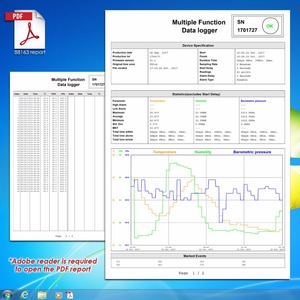 Digital Measuring Pressure USB Datalogger Humidity Temperature &amp; Pressure Barometric <strong>Data</strong> <strong>Logger</strong>,generate PDF &amp; <strong>Excel</strong> LED Indica - Product Image 6