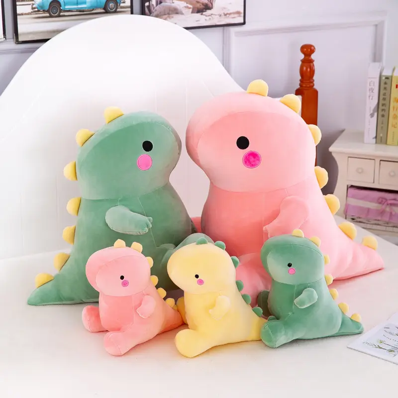 Vendite calde morbido peluche dinosauro peluche all'ingrosso peluche dinosauri peluche bambola tiro cuscino decorazione