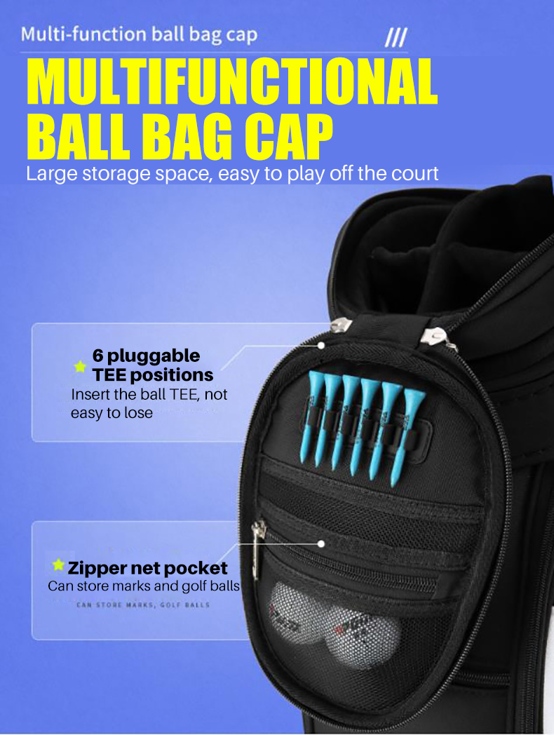 PGM QB089 custom funny pink golf bag waterproof yellow luxury travel