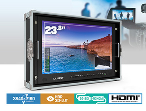 Lilliput Broadcast 23.8&quot; 4K carry on 3D LUT Broadcast Director Monitor <strong>with</strong> 4 <strong>HDMI</strong> <strong>Input</strong> Quad Split <strong>Display</strong> - Product Image 3