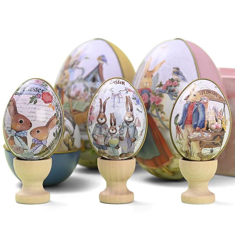 Pascua 2024 suministros de decoración huevos de Pascua color conejo huevo de hierro caramelo cáscara de huevo regalos de Pascua