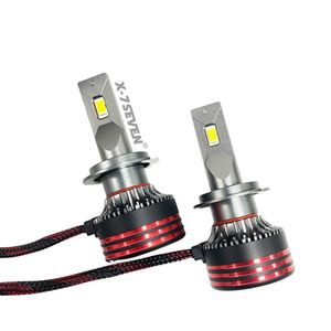 X-7SEVEN หลอดไฟ LED M8มือโปรสำหรับ H4 H7 9004 120W 6500K IP67ไฟรถยนต์ LED H11 H1อเนกประสงค์พร้อมพัดลม - Product Image 2
