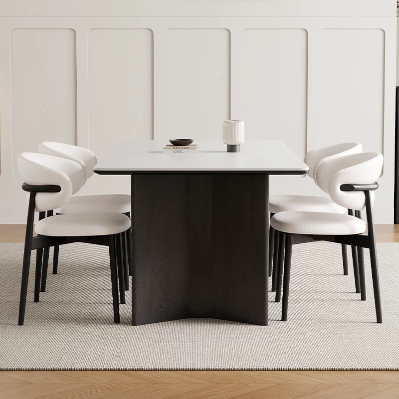 One table with four chairs
