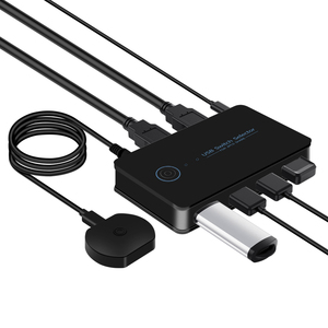 USB2.0切换器，USB KVM切换器选择器2台计算机共享4个用于键盘鼠标打印机的USB，兼容视窗、苹果、Linux - Product Image 2