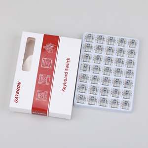 Gateron <span class=keywords><strong>g</strong></span> Pro 2.0 Bạc KS-9 nhanh chóng du lịch tuyến tính 3 pin <span class=keywords><strong>g</strong></span>ói bán lẻ 35 cái mỗi <span class=keywords><strong>g</strong></span>ói 45g RGB SMD cơ khí tự làm bàn phím chuyển đổi - Product Image 5