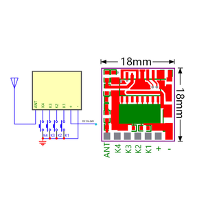 RF433Mhz 1527 Código de aprendizaje Control remoto inalámbrico 433,92 Mhz Módulo transmisor para componentes electrónicos de luz de puerta de garaje - Product Image 6