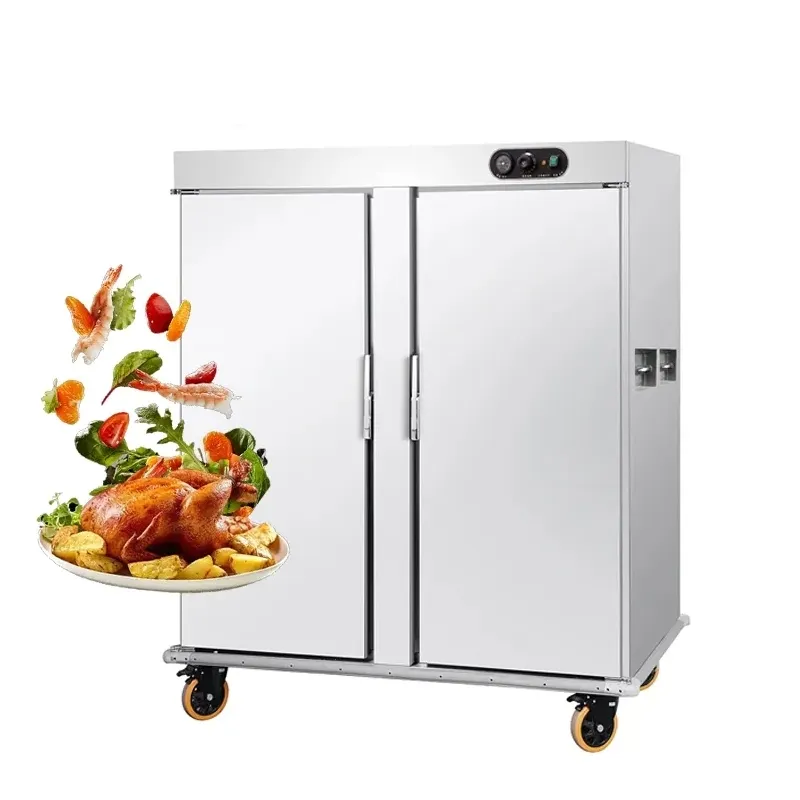 Edelstahl Hotel Bankett Food Waremer Cart und Food Warmer Schrank für Hotel