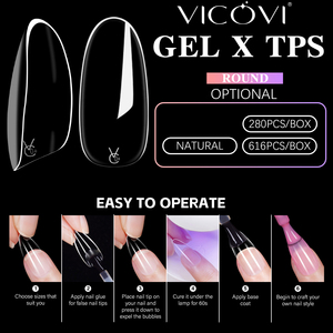 Factory Higher Transparency and Hardness Gel X <strong>TIPS</strong> 14 Sizes Full Cover Medium Round Extension Press on Nails Soft Gel Nail <strong>Tips</strong> - Product Image 3