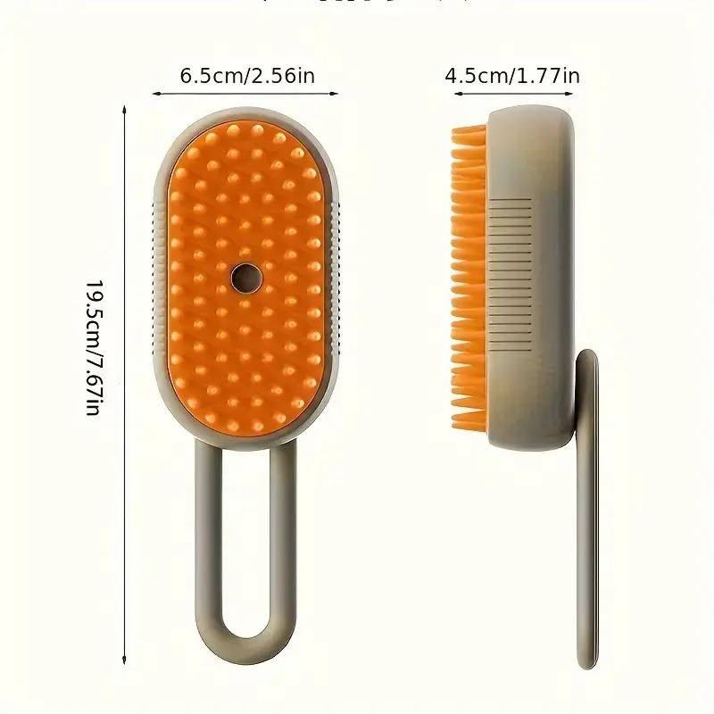 3-in-1 Electric Spray Massage Brush Pet Hair Cleaner & Bathing for Cats & Dogs Effective Steamy Hair Removal Shedding Comb