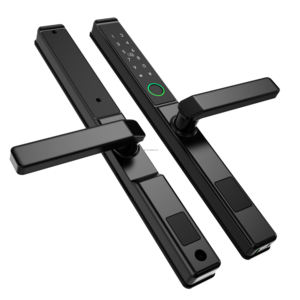 スマートロックAPP指紋キー防水キーレスエントリー狭いガラスドア用アルミドアロッククラウドデータストレージ - Product Image 2