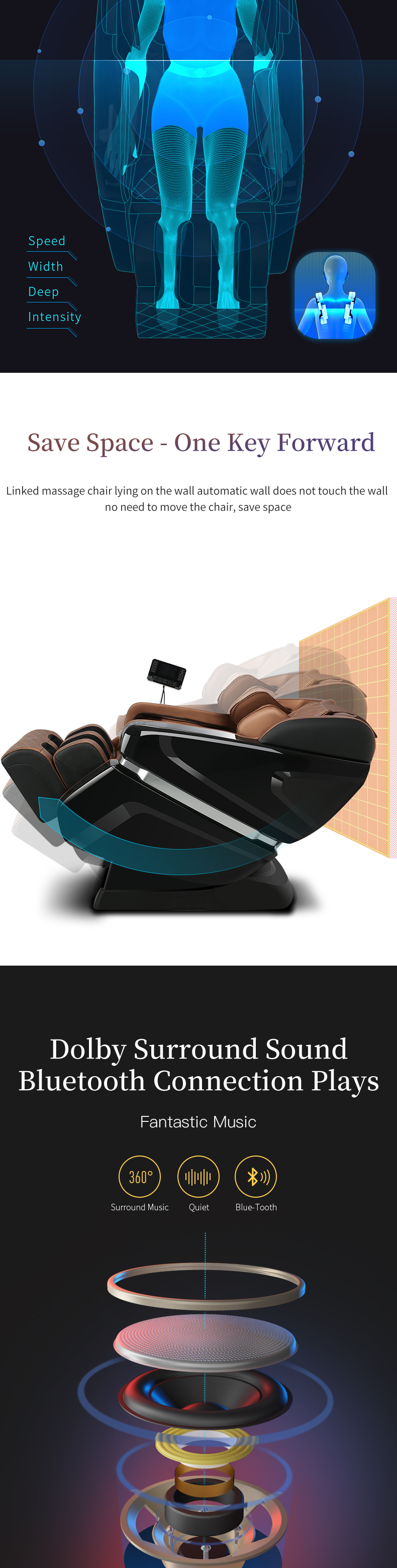 Jare M8 Manufacturer  Cheap price  Sale Sl-Track Parts Massager Zero Gravity Material Origin Type Full body Massage Chair