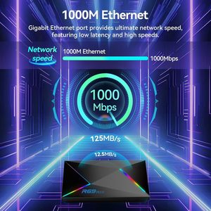 2025 Android TV Box con 4GB RAM e 32GB ROM 4K 8K WIFI6 1000M Ethernet R69 Plus Smart Box BT5.0 USB 3.0 Android 14 - Product Image 3