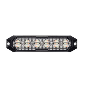 Ip69k không thấm nước LED ánh sáng ECE R65 Red Blue Strobe Grill Lights 6 LED kép Màu sắc cảnh báo khẩn cấp ánh sáng cho xe - Product Image 1