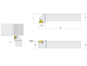 Nicecutt SER 2020 K16 iplik kesici dış diş torna takım tutucu 20*20*250mm kesme aletleri 16ER ekler yeni durum - Product Image 2
