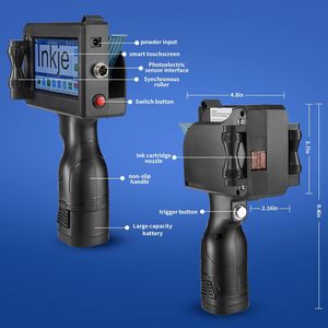 Handheld Inkjet Drucker Etikett Metall Holz Glas Stoff Karton Datum Zeit Logo Chargen nummer Dry Ink Handheld Inkjet Druckmaschine - Product Image 4