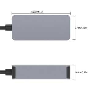 タイプA/タイプCから2.5GRJ45イーサネットアダプターUSBCから2.5Gイーサネットアダプター2500Mbps RJ45LANネットワークコンバーター (PCラップトップ用) - Product Image 6