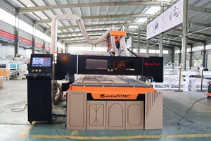 L-form 5+4 Überzug bohrung ATC cnc-fräse holz industrielle herstellung cnc-bearbeitungsmaschine mit großer maserung über das maschinenportal und sicherheitsvorhang - Product Image 6