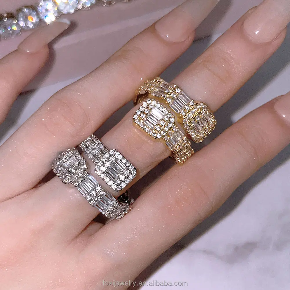 Foxi Hiphop uomo donna gioielli pregiati placcati in oro accessori da donna anello gioielli moda