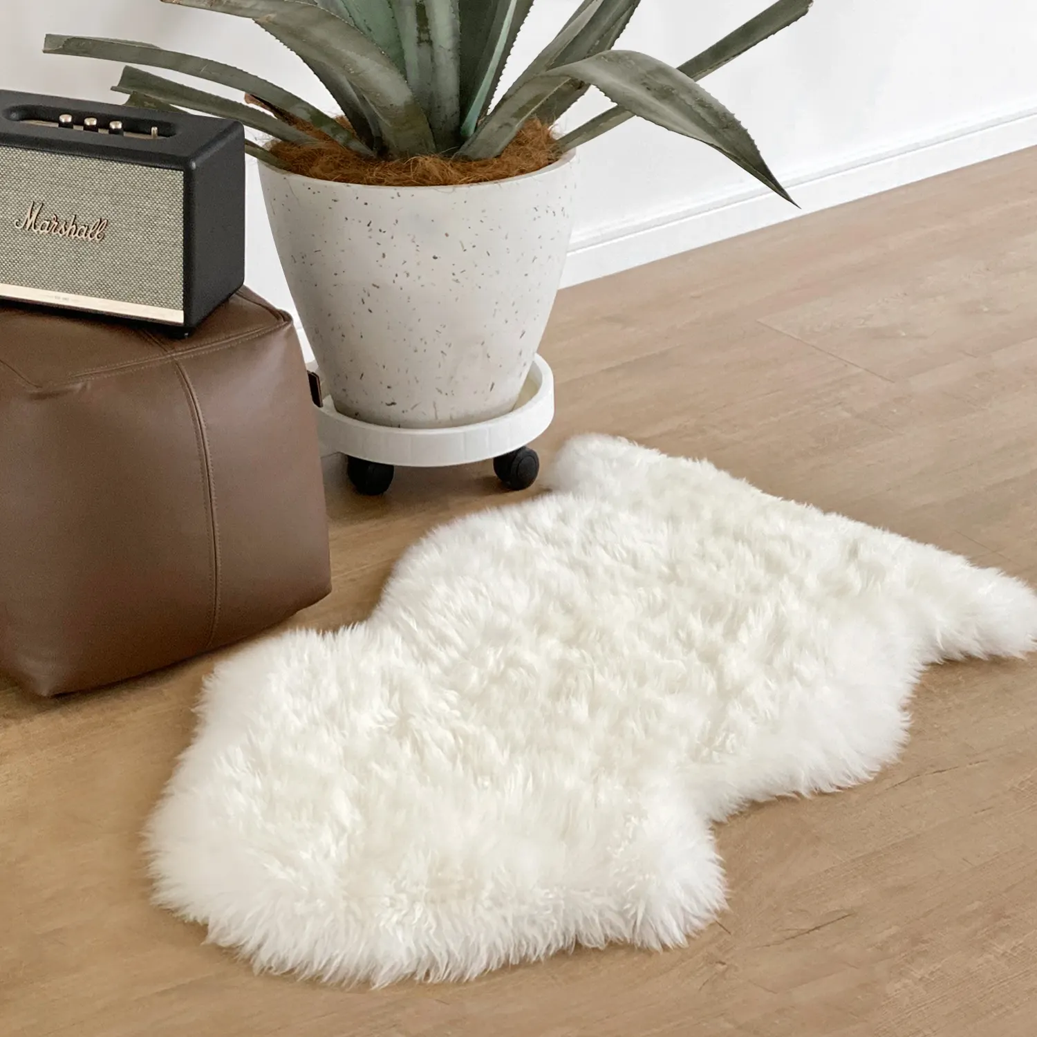 Hot sale baby big white carpet Soft Genuine Sheepskin Rugs For Home Living Room Bedroom Floor Mats real Fur Carpet