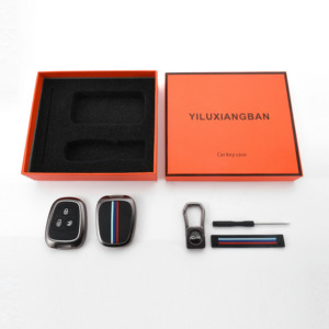 DM 2/3/4 Buttons Zinc Alloy+Silicone <strong>Remote</strong> Key Shell Cover Auto Key Case Bag Compatible with peugeot 206/<strong>207</strong>/307 - Product Image 4
