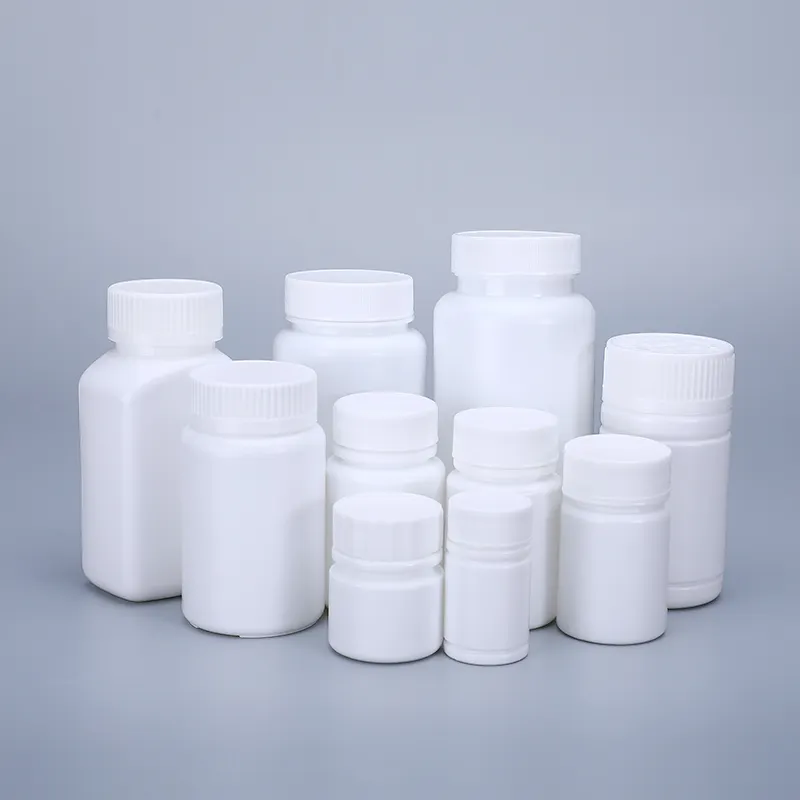 100ML 150ML 200ML HDPE píldora contenedor medicina cápsula de vitamina de almacenamiento de botella de plástico