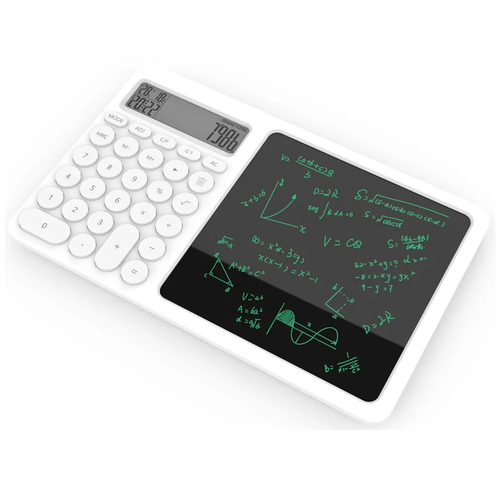 SUPERBOARD-calculadora portátil de 10 pulgadas y tablero de escritura LCD, tablero de escritura LED, almohadilla magnética mágica de dibujo, juguete de matemáticas para niños