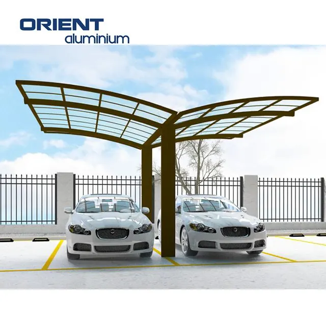 Metall Modern Aluminium Carport Designs Doppelte robuste Garagen Überdachungen Carports Shade Canopy Carport Aluminium für das Parken von Autos