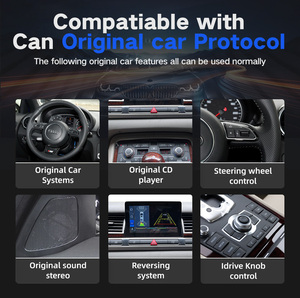 หน้าจอสัมผัสสำหรับรถยนต์ระบบแอนดรอยด์8นิ้ว, หน้าจอสัมผัสสำหรับ A8L Audi 4 + 64G 8 + 128GB - Product Image 6