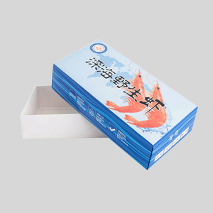 瓦楞海产品运输集装箱纸芯槽虾物流储物箱冷冻鱼包装盒出售 - Product Image 1
