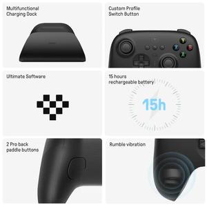 Controlador de juegos 8BitDo Ultimate Wireless 2,4G con base de carga adaptador de 2,4g para PC Windows 10 11 Steam Android Raspberry Pi - Product Image 2