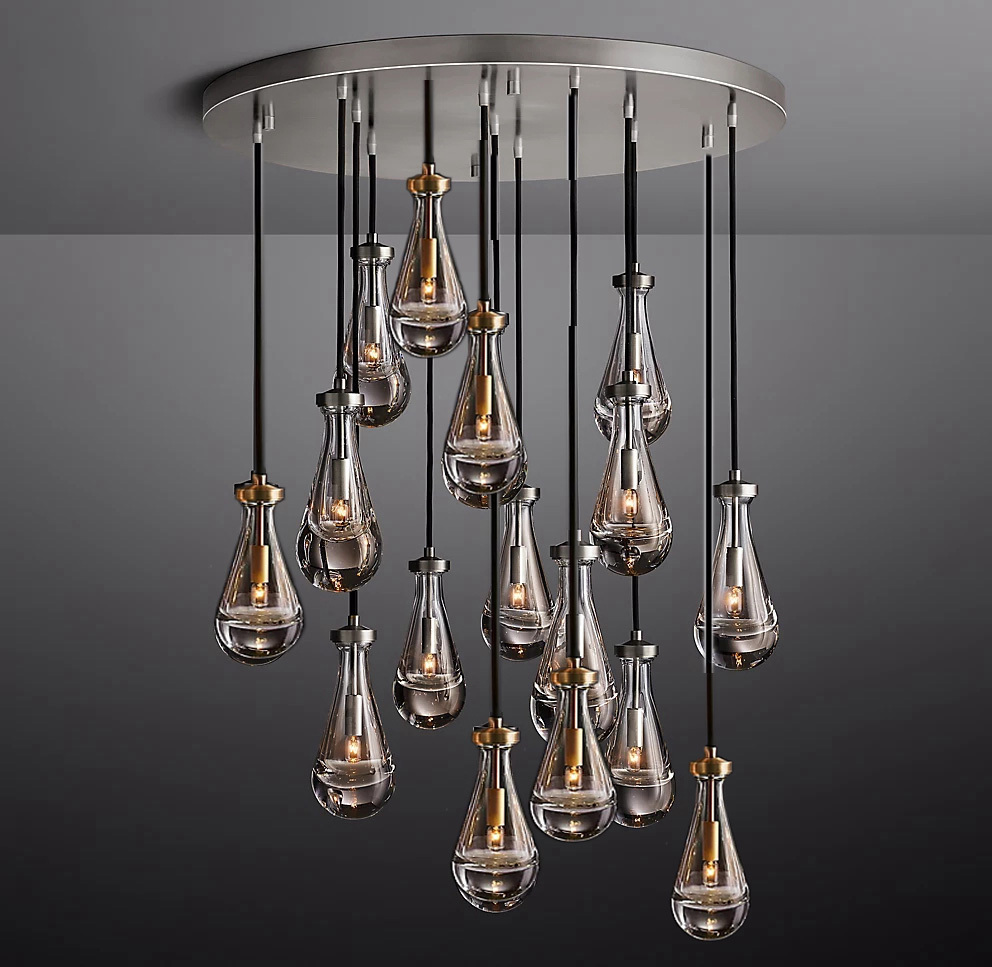 Wholesale Modern Hotel Lighting Furniture Rain Round Restoration Hardware Chandelier