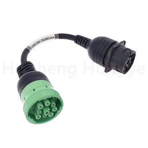 9Pin J1939อเนกประสงค์สายอะแดปเตอร์ครอสโอเวอร์ CAN3กับ CAN1เข้ากันได้กับเครื่องยนต์ nexiq USB Link 2 Volvo Cummins - Product Image 3