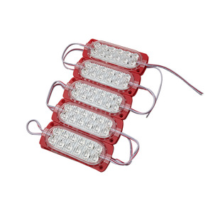 ไฟโมดูลเตือนรถ RGBYP LED IP65,ไฟโมดูล LED 12ชิ้นสำหรับรถยนต์รถบรรทุกรถจักรยานยนต์ไฟ DC 12V 24V