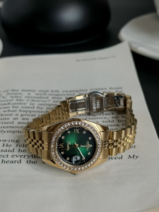 High Quality Scottie 9739B Women's Watch New Design Waterproof Stainless Steel Strap Diamond-studded Round Calendar - Product Image 4