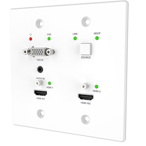 <strong>HDMI</strong>\DP\<strong>VGA</strong> <strong>Input</strong> HDBaseT Technology <strong>Output</strong> Upto 70m Wall Plate Extender