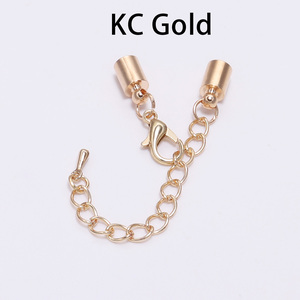10pcs/Lot 3-10mm Lobster <strong>Clasps</strong> <strong>Hooks</strong> Extending Chain Leather Cord Crimps <strong>End</strong> Tip <strong>Caps</strong> Connectors for Jewelry Making Findings - Product Image 4