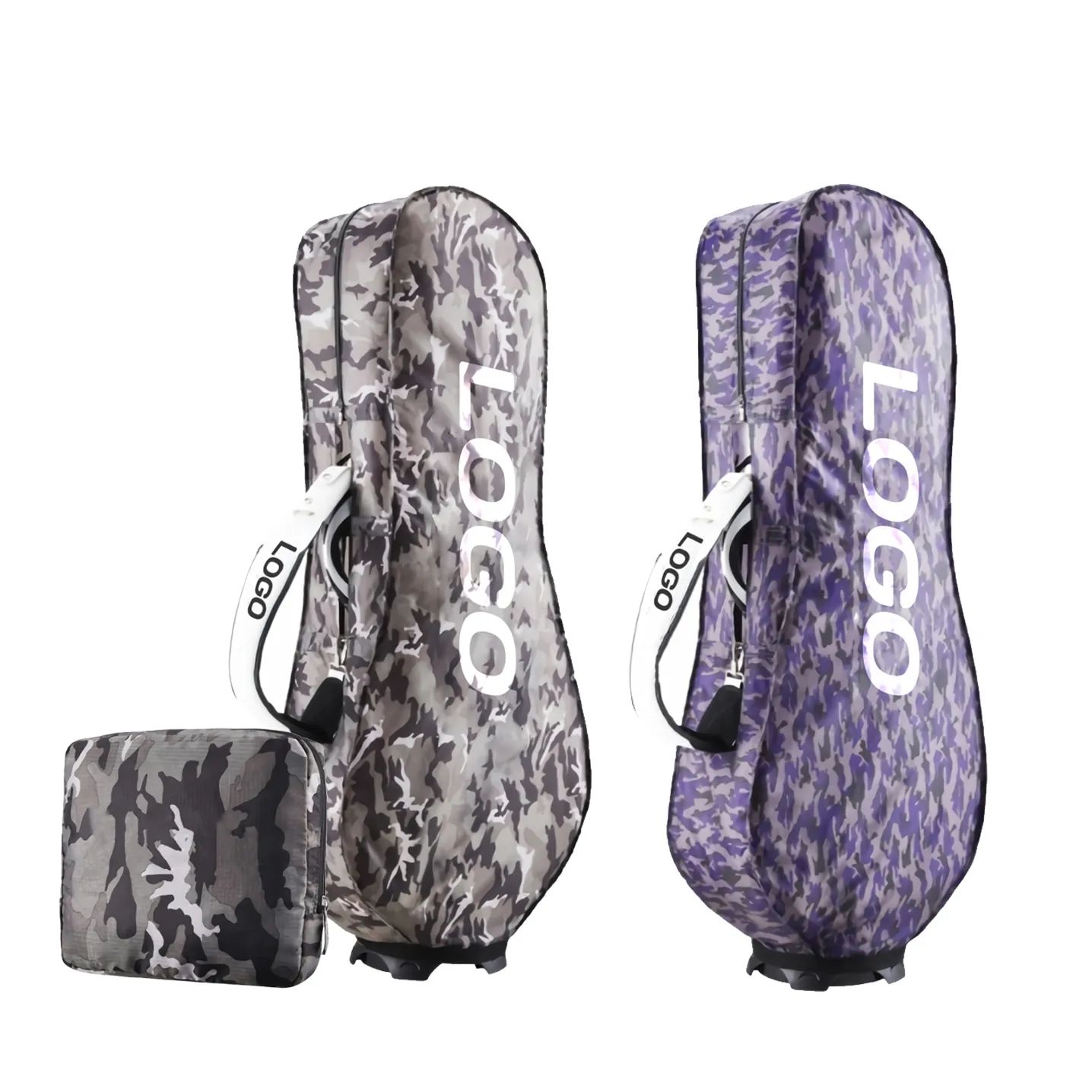 2023 nóng bán cao cấp Camo ánh sáng du lịch Golf Bag bìa màu xanh cho trường hợp chuyến bay Carry Golf Bag Bìa