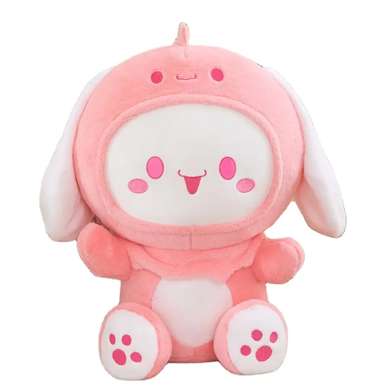 New Hot Selling Transforming Dog Plush Toy Anime Kawaii Dinosaur Doll Dog Pillow Girl Doll Children's Gift