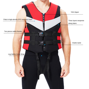 تصميم جديد صدرية/جاكيت نجاة من النيوبرين صدرية/سترة احترافية منقذة للحياة من فوم EPE للسباحة للبالغين - Product Image 4