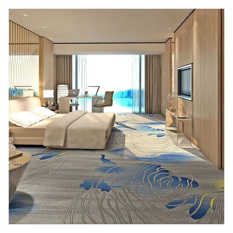 Produktion teppiche fabrik heißer verkauf 100 % nylon gedruckter teppich 5 sterne hotel lobby wand zu wand teppich
